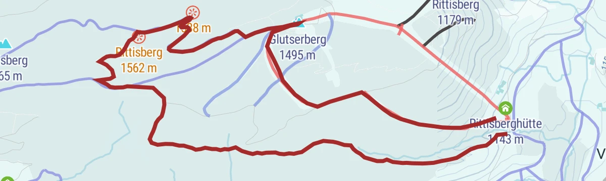 Route map: Skitour Rittisberg Süd